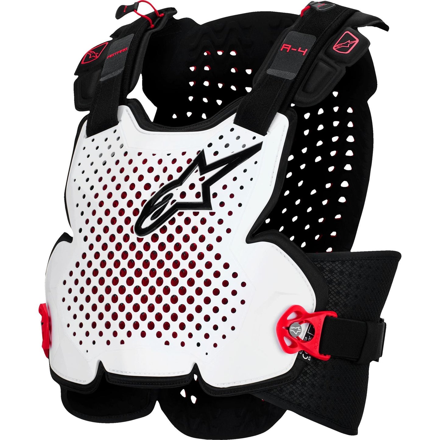 Alpinestars A-4 Plasma Chest Protector - Black/Red/White_1781222