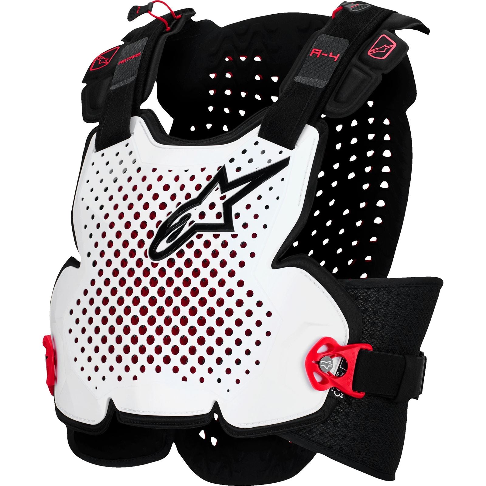 Alpinestars A-4 Plasma Chest Protector - Black/Red/White_1781222