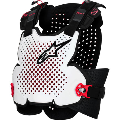 Alpinestars A-4 Plasma Chest Protector - Black/Red/White_1781222