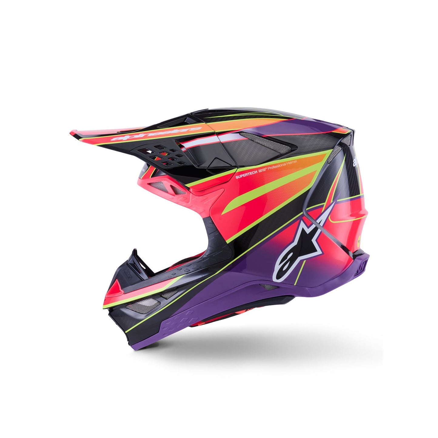 Alpinestars Supertech S-M10 Era Helmet - Pink/Violet/Yellow Fluo - Glossy_1864360