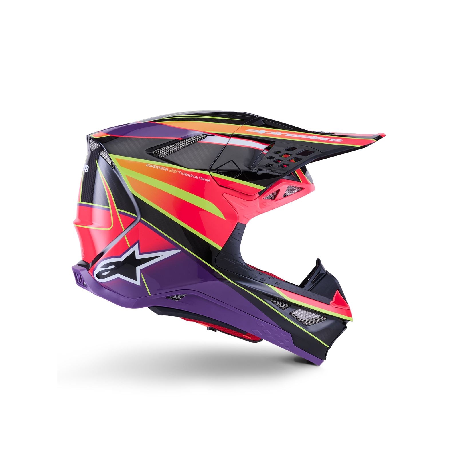 Alpinestars Supertech S-M10 Era Helmet - Pink/Violet/Yellow Fluo - Glossy_1864692