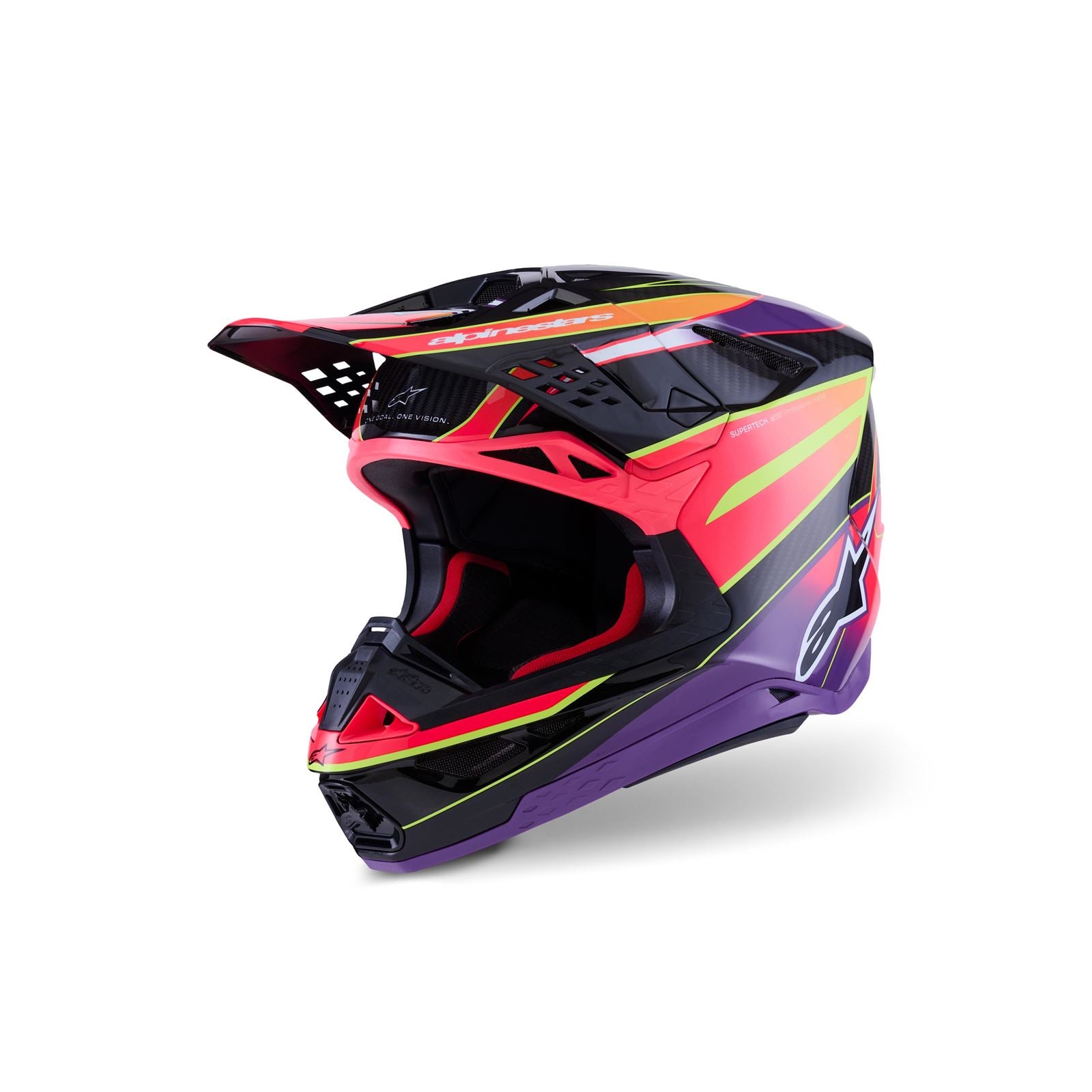 Alpinestars Supertech S-M10 Era Helmet - Pink/Violet/Yellow Fluo - Glossy_1865131