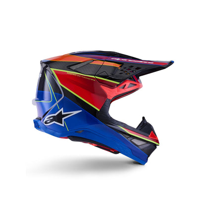 Alpinestars Supertech S-M10 Era Helmet - Blue/Red/Yellow Fluo - Glossy_1864920