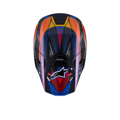 Alpinestars Supertech S-M10 Era Helmet - Blue/Red/Yellow Fluo - Glossy_1864948