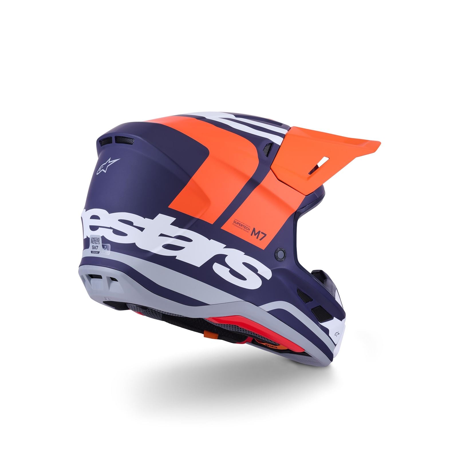 Alpinestars SM7 Core Helmet - Orange/Blue - Matte_1864412