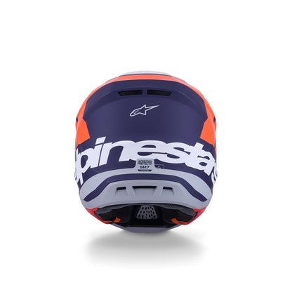 Alpinestars SM7 Core Helmet - Orange/Blue - Matte_1864846