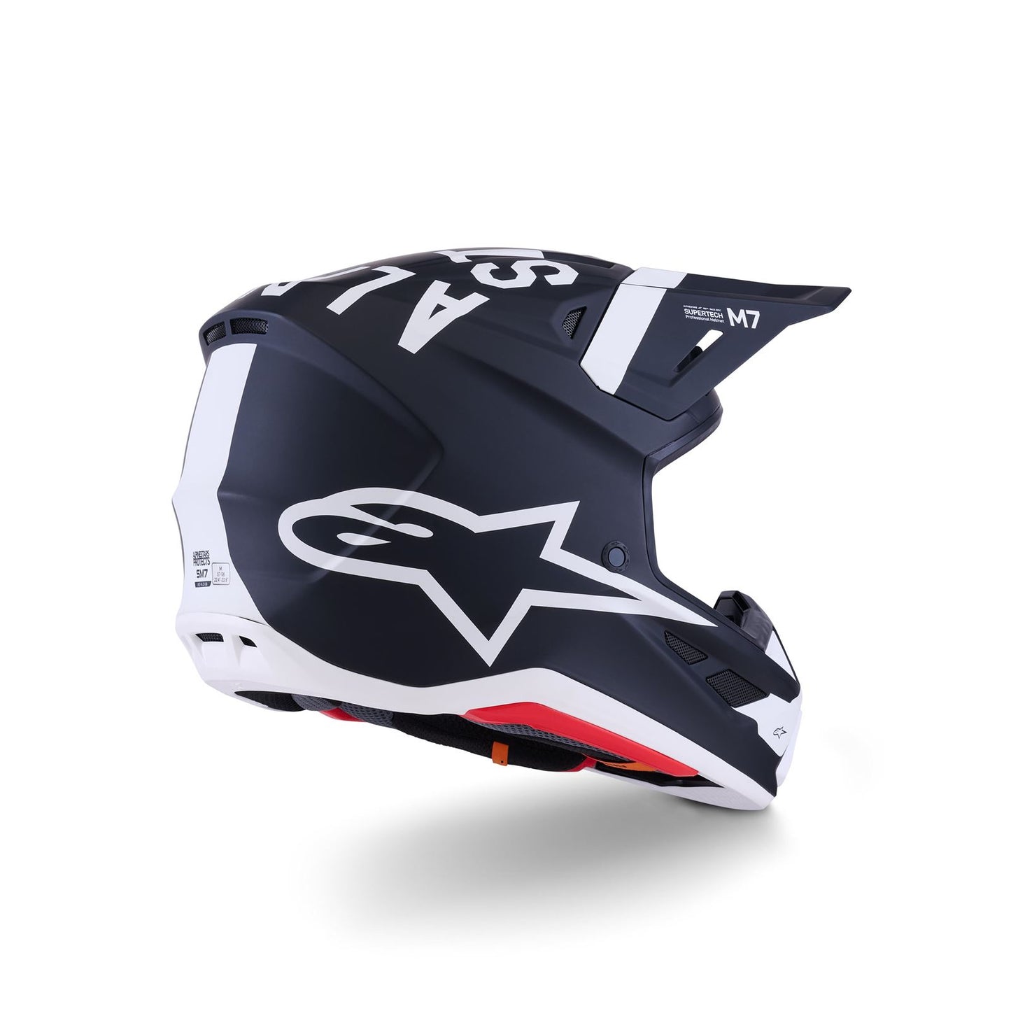 Alpinestars SM7 Dasher Helmet - Black/White - Matte_1864476