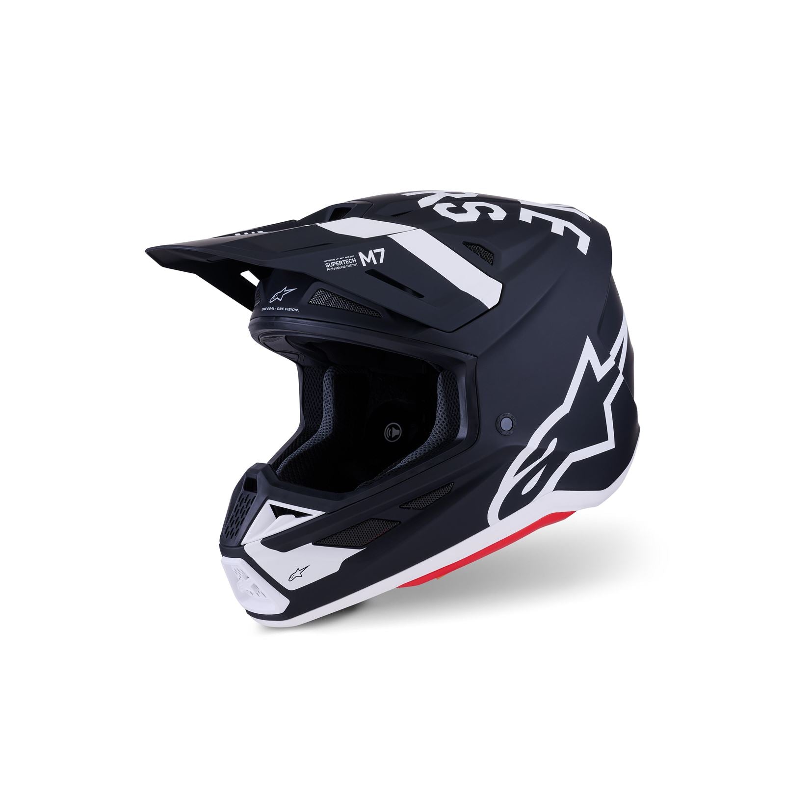Alpinestars SM7 Dasher Helmet - Black/White - Matte_1864839