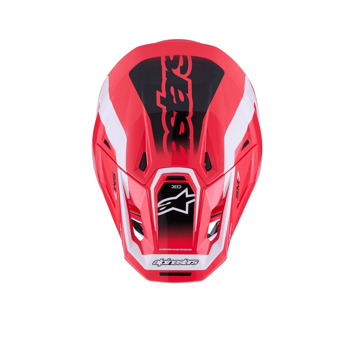 Alpinestars SM7 Deed Helmet - Red/Black/White - Glossy_1864721
