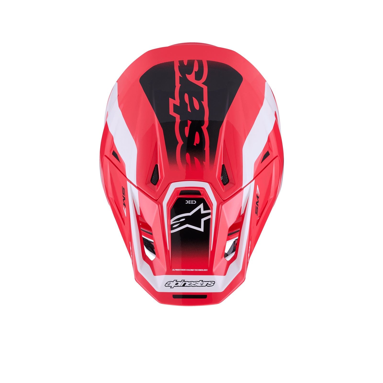 Alpinestars SM7 Deed Helmet - Red/Black/White - Glossy_1864721