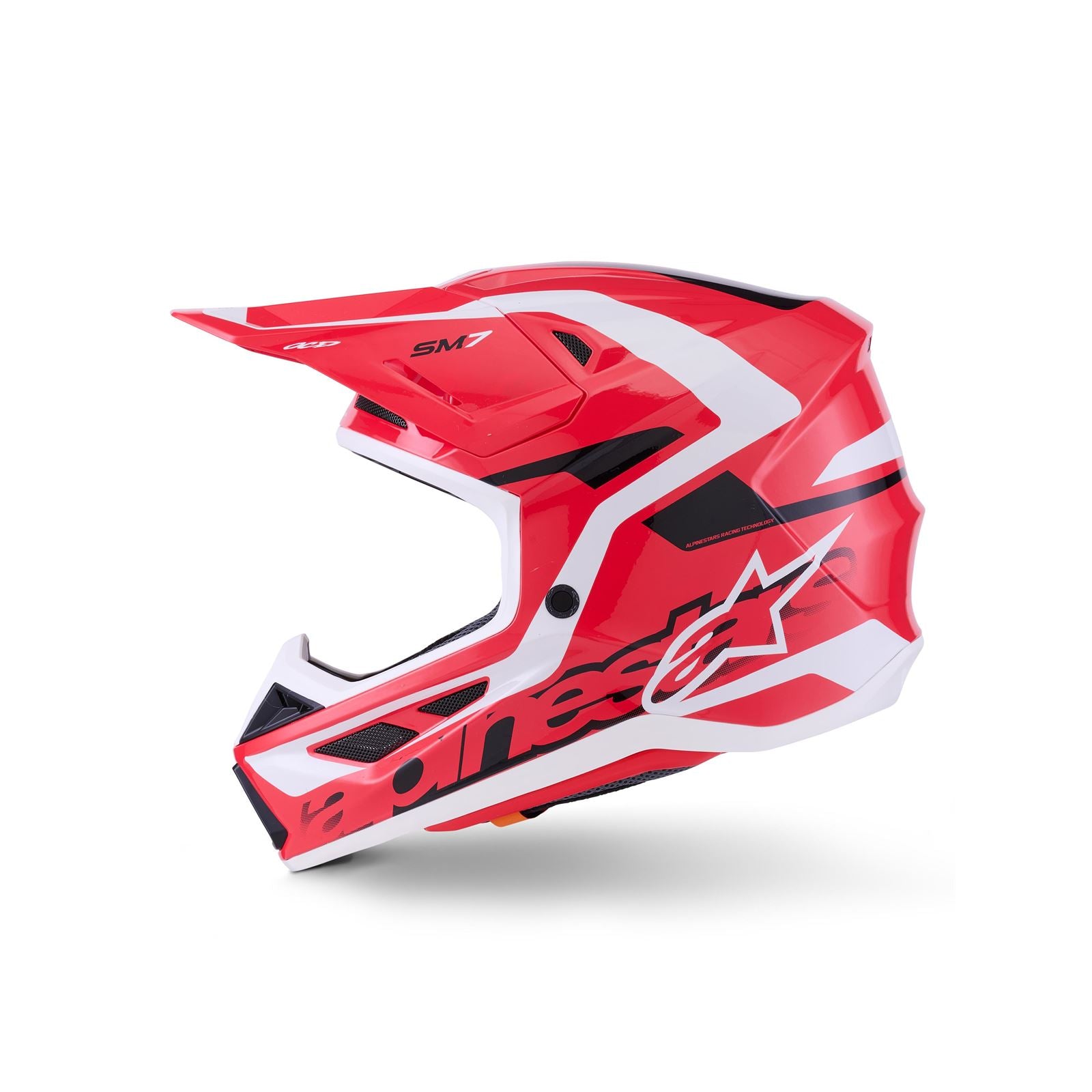 Alpinestars SM7 Deed Helmet - Red/Black/White - Glossy_1864754