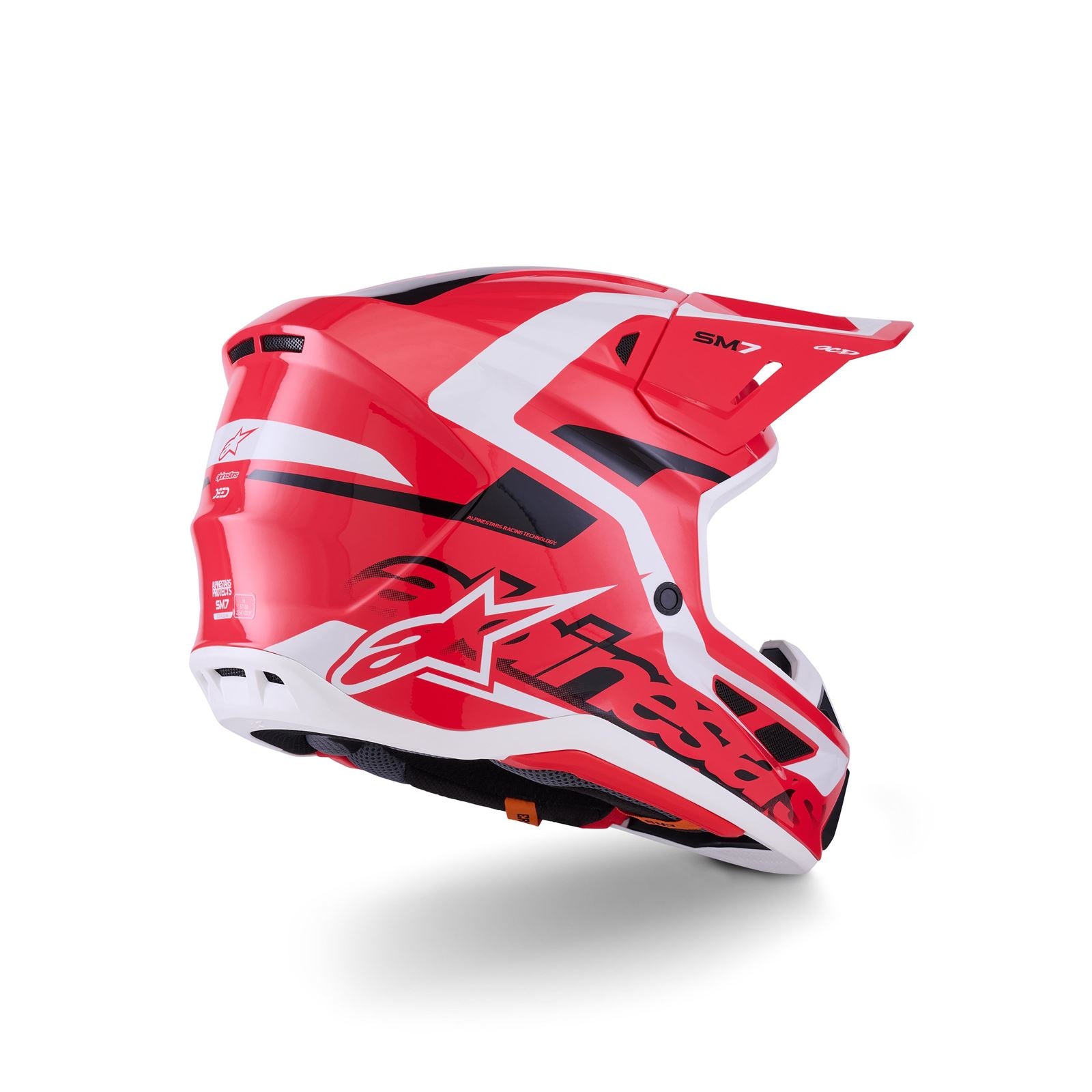 Alpinestars SM7 Deed Helmet - Red/Black/White - Glossy_1864755