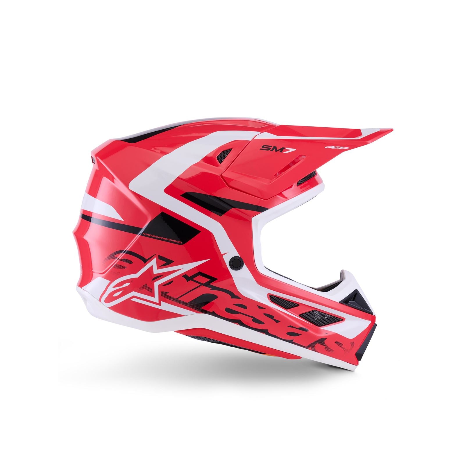 Alpinestars SM7 Deed Helmet - Red/Black/White - Glossy_1865065