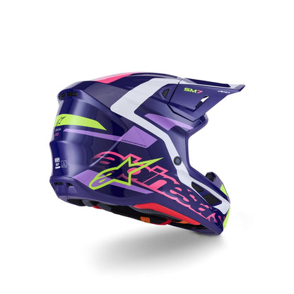 Alpinestars SM7 Deed Helmet - Purple/Pink - Glossy_1864896