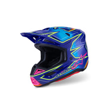 Alpinestars SM7 Cast Helmet - Blue/Pink/Yellow Fluo - Glossy_1864790