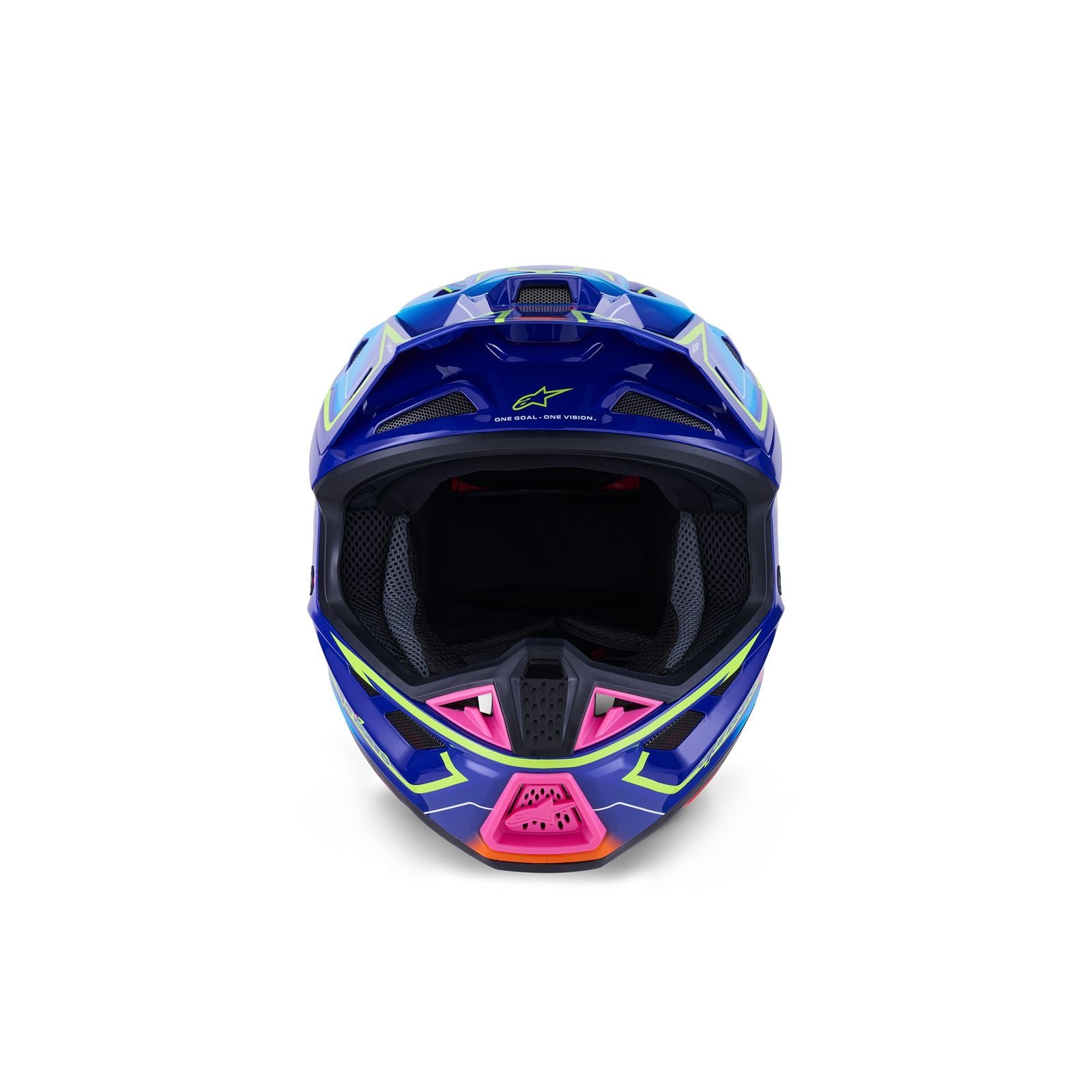 Alpinestars SM7 Cast Helmet - Blue/Pink/Yellow Fluo - Glossy_1864893