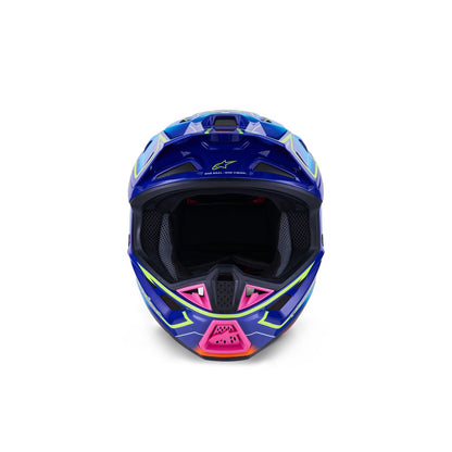 Alpinestars SM7 Cast Helmet - Blue/Pink/Yellow Fluo - Glossy_1864893