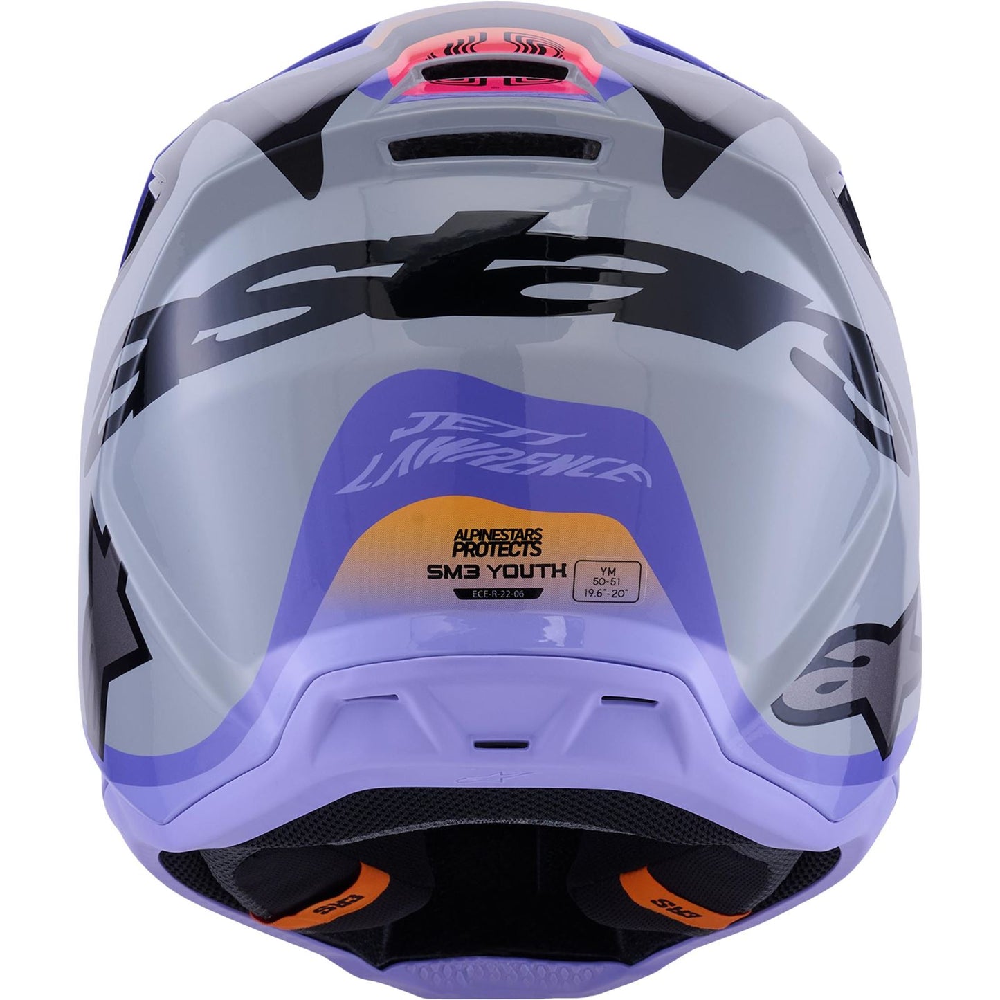 Alpinestars Jettson SM3 Youth Helmet - Grey/Purple/Black - Glossy_1864596