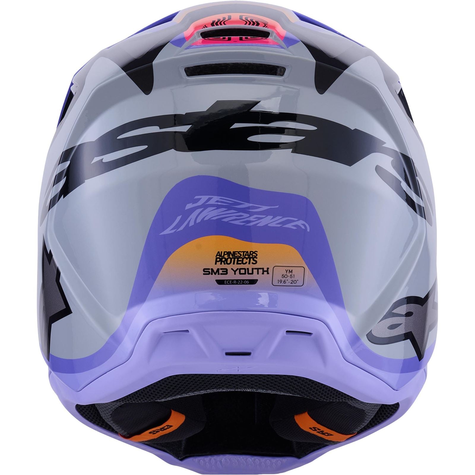 Alpinestars Jettson SM3 Youth Helmet - Grey/Purple/Black - Glossy_1864596