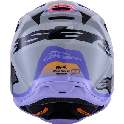 Alpinestars Jettson SM3 Youth Helmet - Grey/Purple/Black - Glossy_1864596