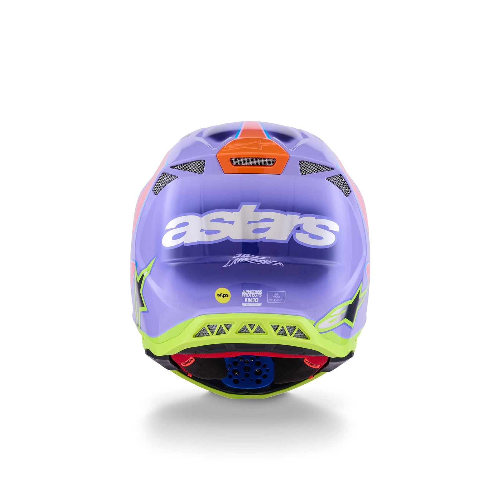 Alpinestars S-M10 Jett Lawrence R01 Helmet - Purple/Pink/Yellow - Glossy_1864455
