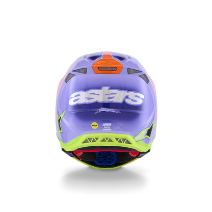 Alpinestars S-M10 Jett Lawrence R01 Helmet - Purple/Pink/Yellow - Glossy_1864455