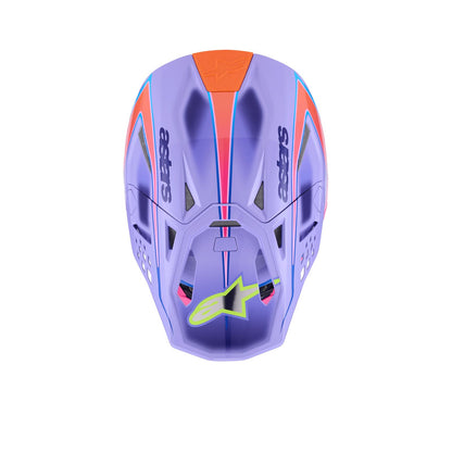 Alpinestars S-M10 Jett Lawrence R01 Helmet - Purple/Pink/Yellow - Glossy_1864704