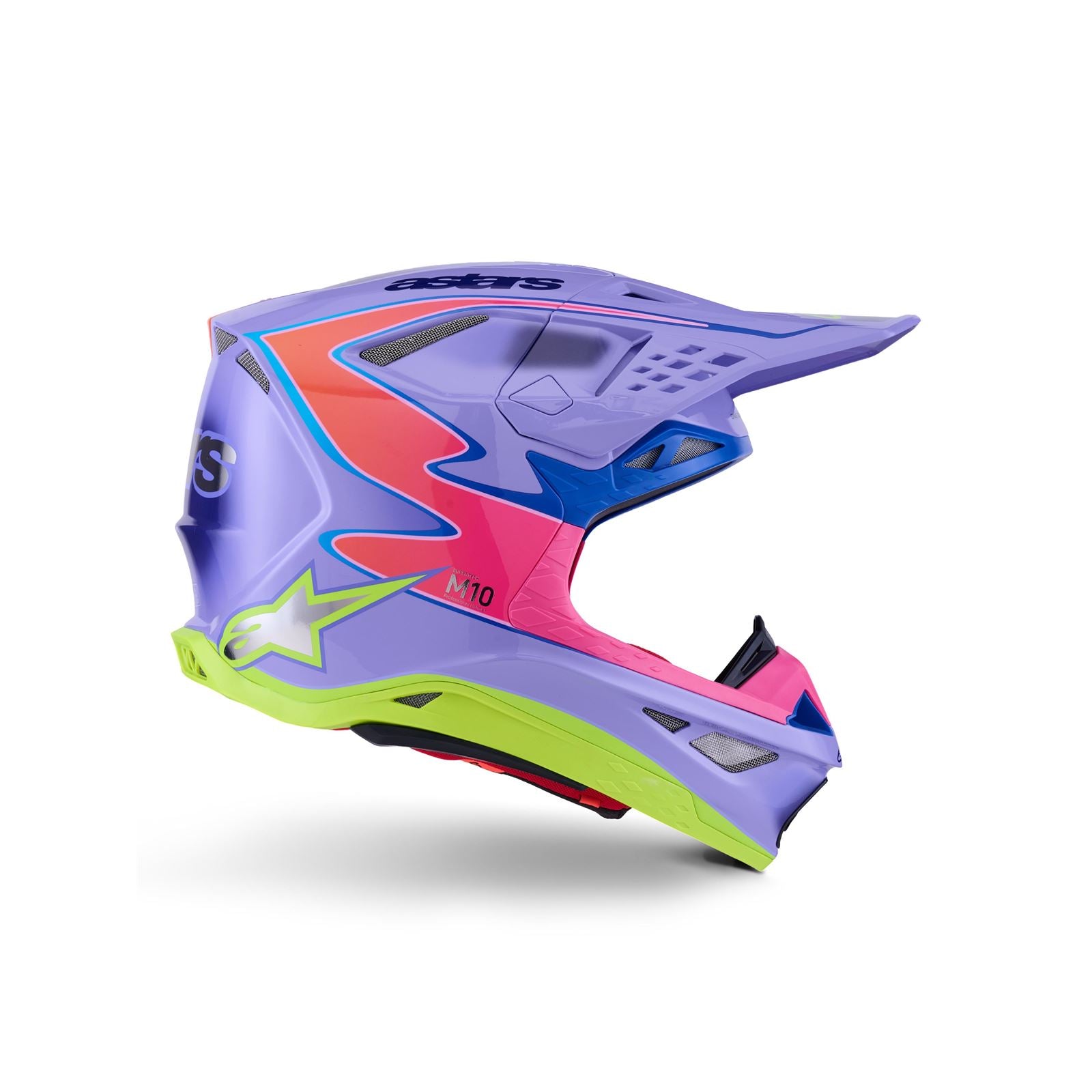 Alpinestars S-M10 Jett Lawrence R01 Helmet - Purple/Pink/Yellow - Glossy_1864901