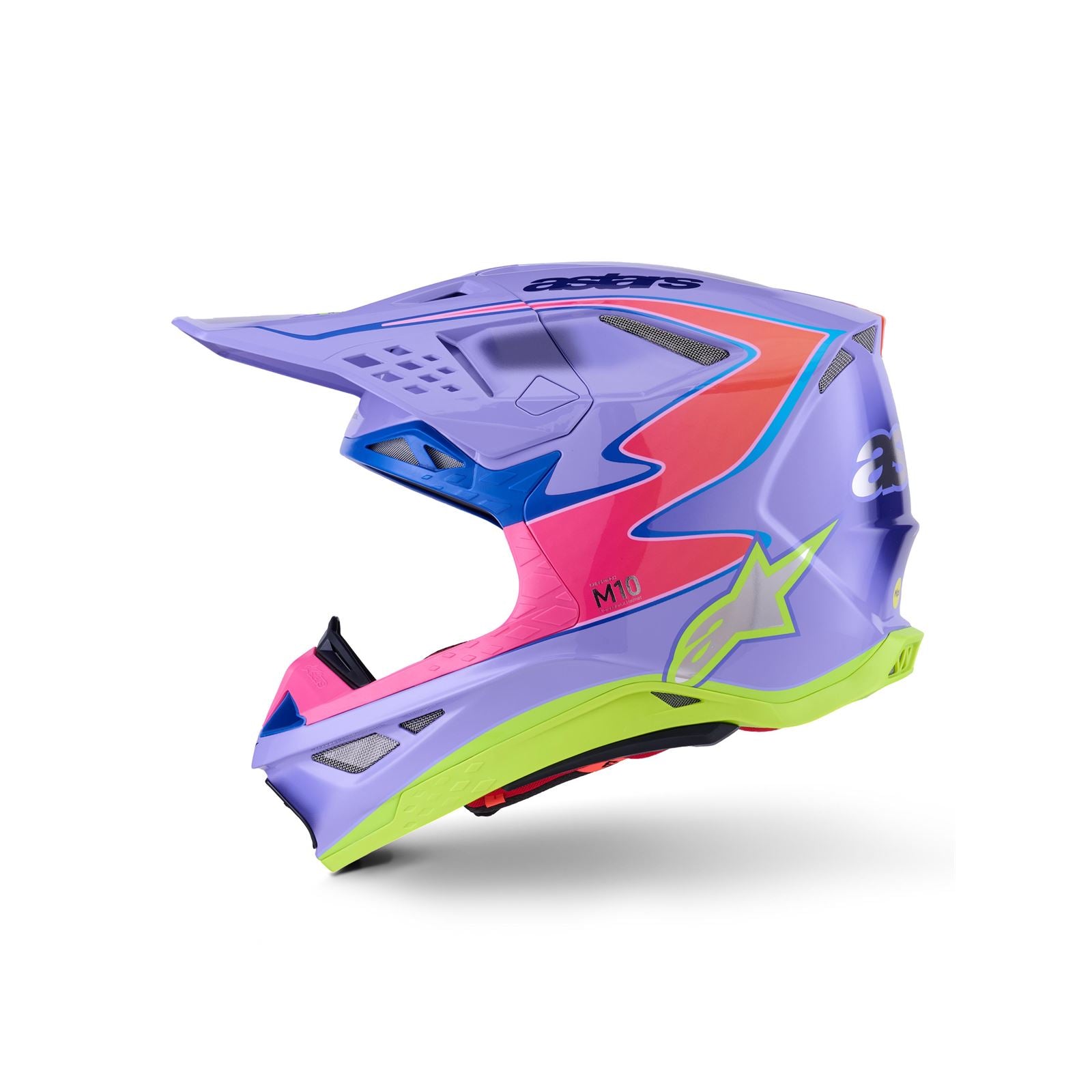 Alpinestars S-M10 Jett Lawrence R01 Helmet - Purple/Pink/Yellow - Glossy_1865022