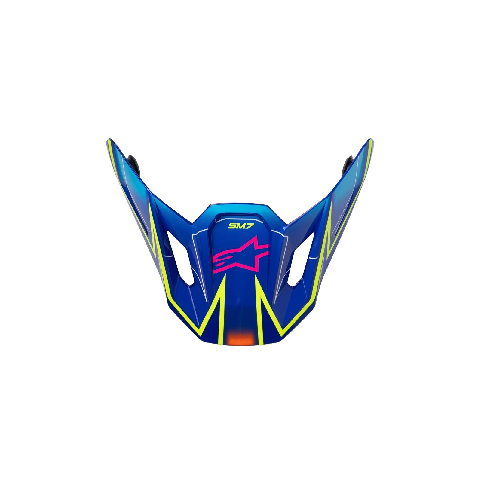 Alpinestars SM7 Cast Visor ECE06 - Blue/Pink/Yellow Fluo - Glossy [MPN: 8981426-7254-TU]_1864454