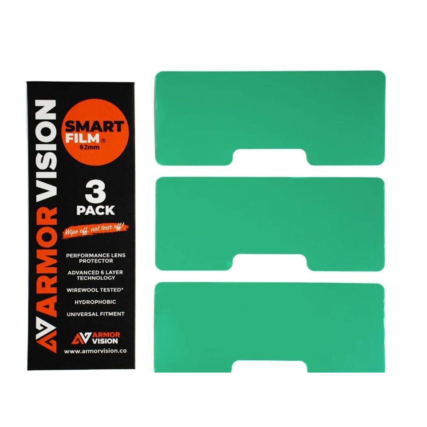 Armor Vision Lens Protector - 62mm - 3/Pack [MPN: AVSF003]_2062375