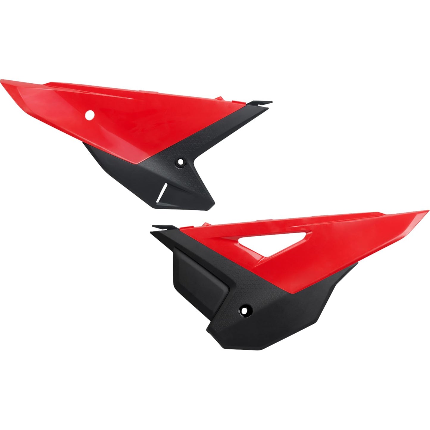 UFO Plastics Side Panels - '25 Red/Black for Honda - CRF 250 R/RX [MPN: HO05621@999]_1772609