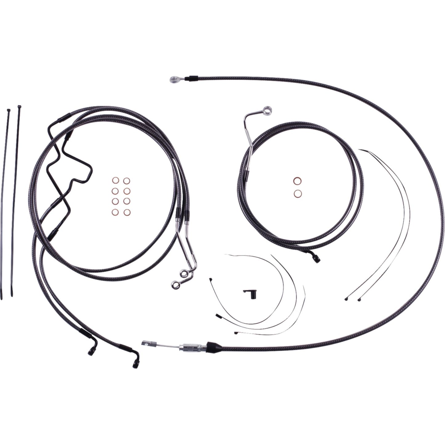Magnum KARBONFIBR Handlebar Installation Kit - 8" for '21-'22 FLHR [MPN: 7871228]_1774191