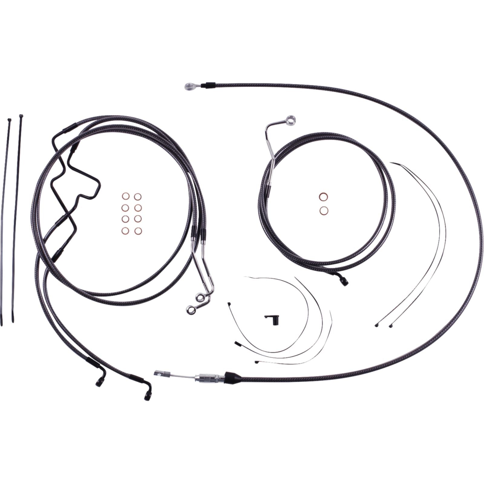 Magnum KARBONFIBR Handlebar Installation Kit - 8" for '21-'22 FLHR [MPN: 7871228]_1774191