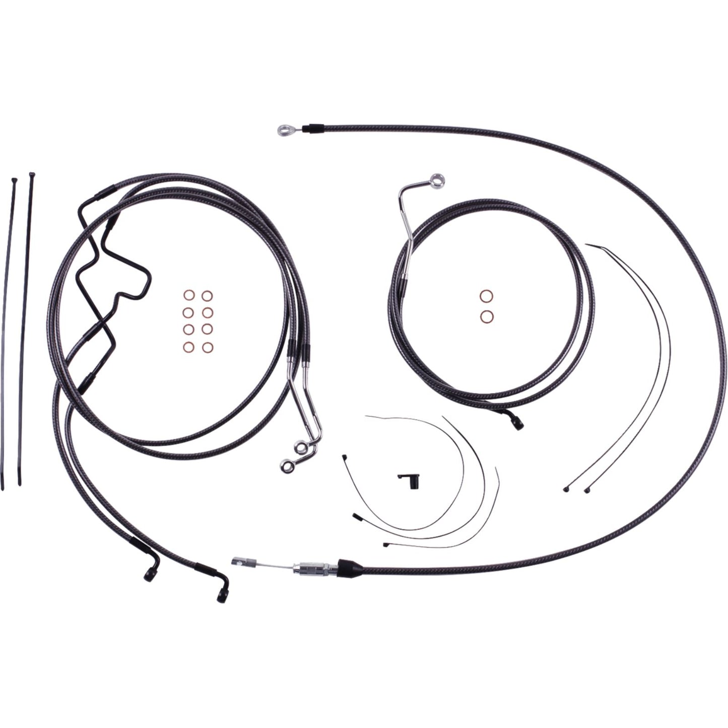 Magnum KARBONFIBR Handlebar Installation Kit - 10" for '21-'22 FLHR [MPN: 7871225]_1772742