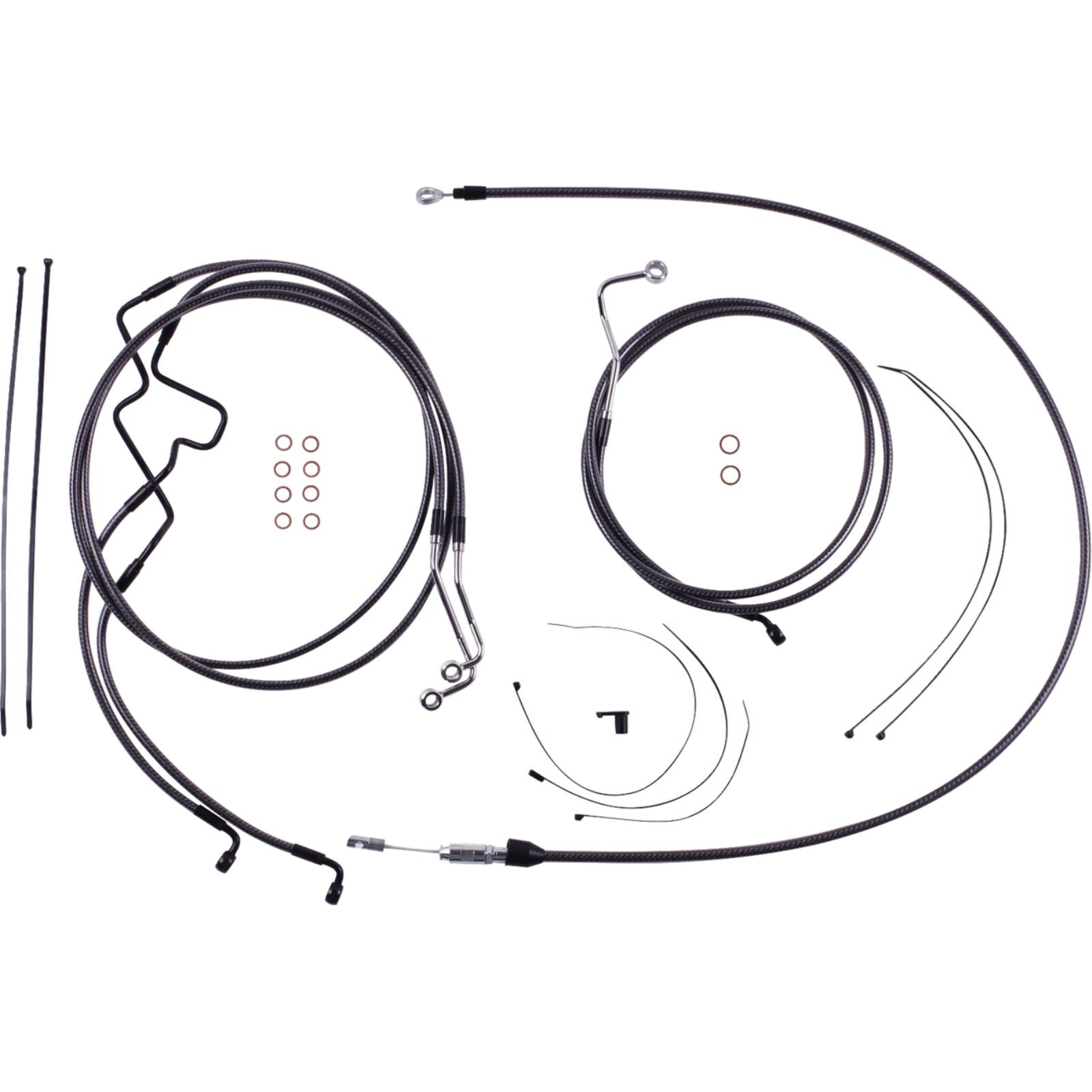Magnum KARBONFIBR Handlebar Installation Kit - 10" for '21-'22 FLHR [MPN: 7871225]_1772742