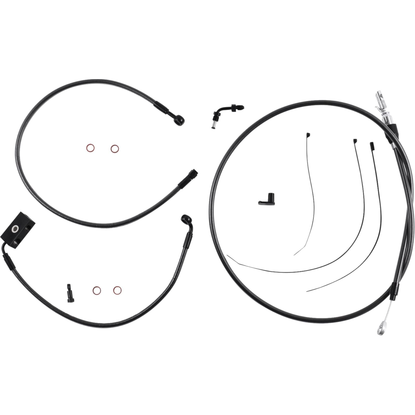 Magnum Black Pearl™ Handlebar Installation Kit - 8" for '18-'24 Softail [MPN: 4871258]_1772747