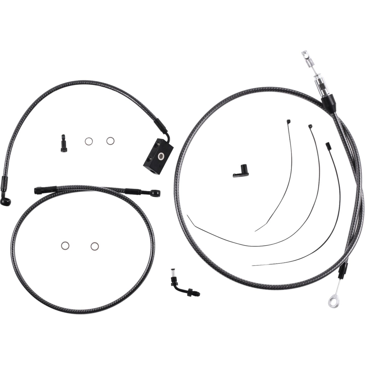 Magnum KARBONFIBR Handlebar Installation Kit - 8" for '18-'24 Softail [MPN: 7871258]_1772700