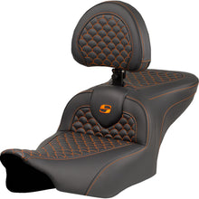 Saddlemen Roadsofa™ Seat - Dragon Scale Stitch - Orange Stitch [MPN: 823-07-208B3]_1772997
