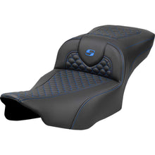 Saddlemen Roadsofa™ Extended Reach Seat - Dragon Scale Stitch - Blue Stitch [MPN: 823-07-20901]_1772744