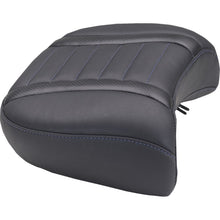 Mustang Motorcycle Products Deluxe Passenger Seat - Wide - Sky Blue Stitch for FLT/FLH '23-'25 [MPN: 88420SB]_1772903