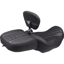 Mustang Motorcycle Products Deluxe Passenger Seat - Wide - Dark Cherry Stitch for FLT/FLH '23-'25 [MPN: 88420DC]_1789652