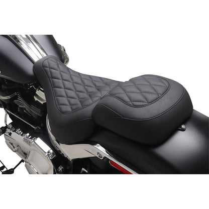 Mustang Motorcycle Products Wide Tripper™ Solo Seat - Diamond - Black Stitch for FXBR '23-'25 [MPN: 85033]_1772767
