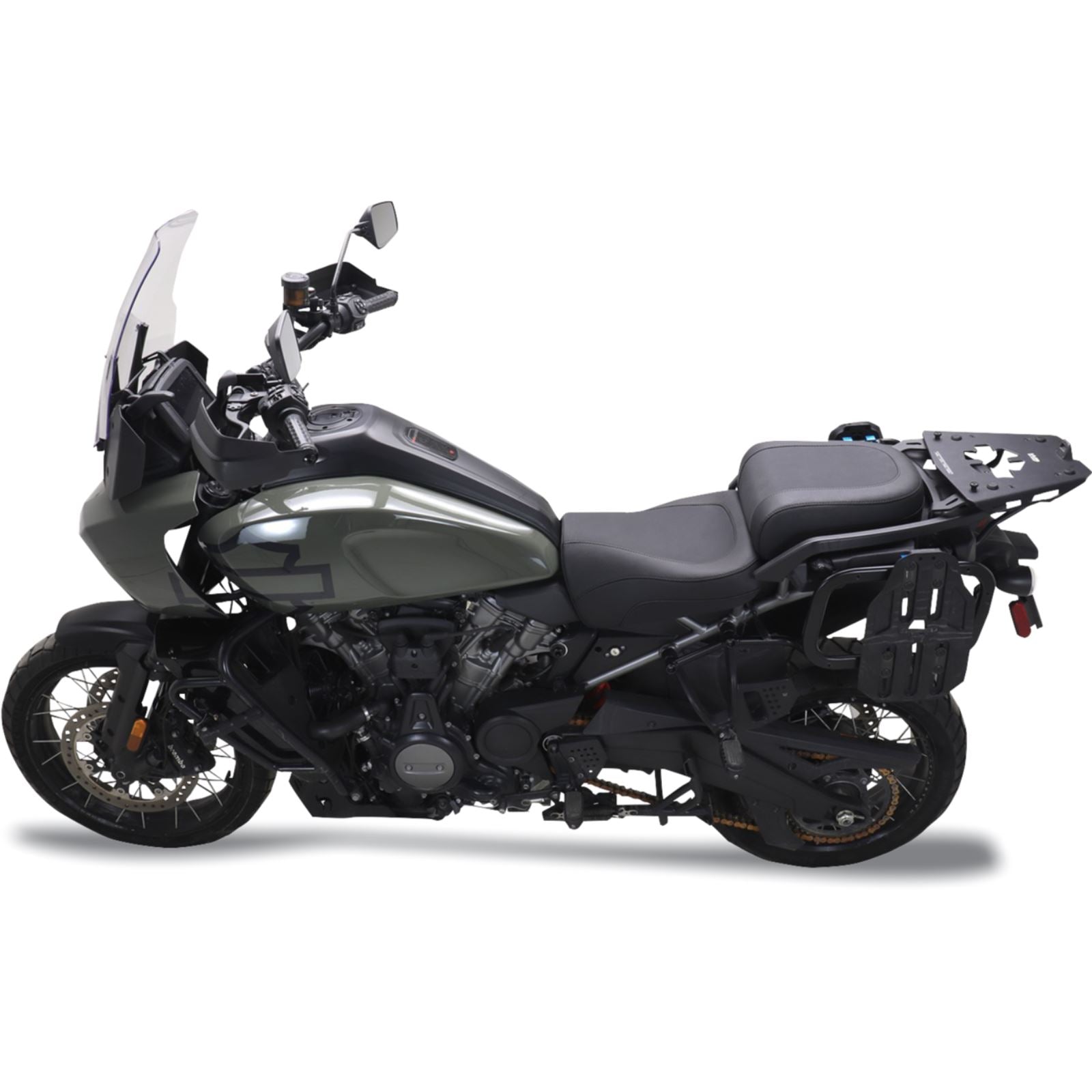 Mustang Motorcycle Products Adventure Touring Seat - Vinyl - Black for Pan America '21-'25 [MPN: 84810]_1772802