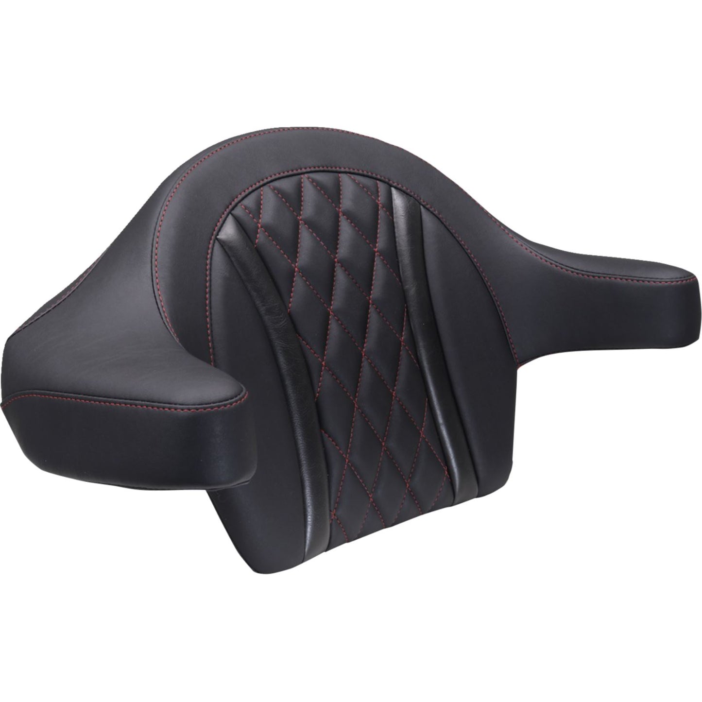 Mustang Motorcycle Products Deluxe Extended Arm Wrap-Around Backrest - Diamond_1772915