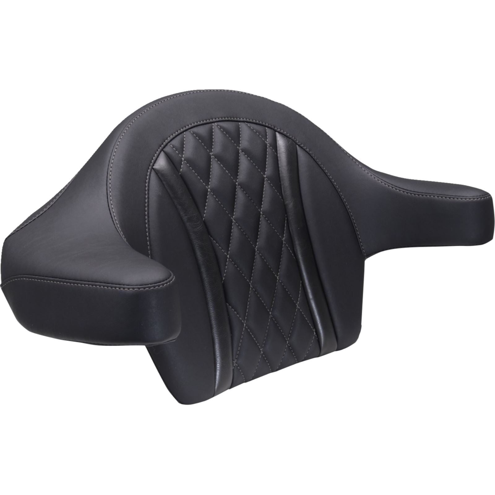 Mustang Motorcycle Products Deluxe Extended Arm Wrap-Around Backrest - Diamond_1773436