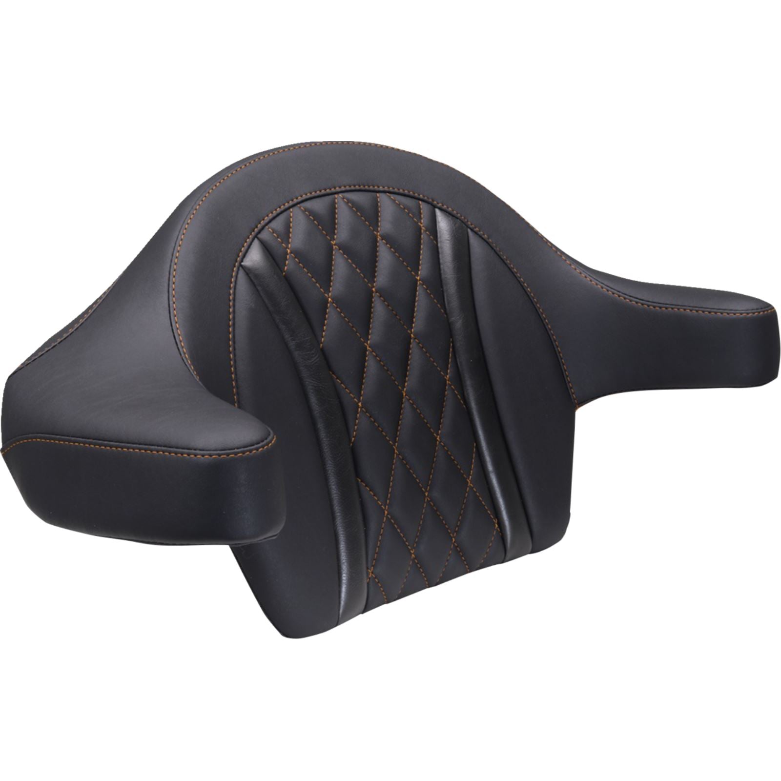 Mustang Motorcycle Products Deluxe Extended Arm Wrap-Around Backrest - Diamond_1772867