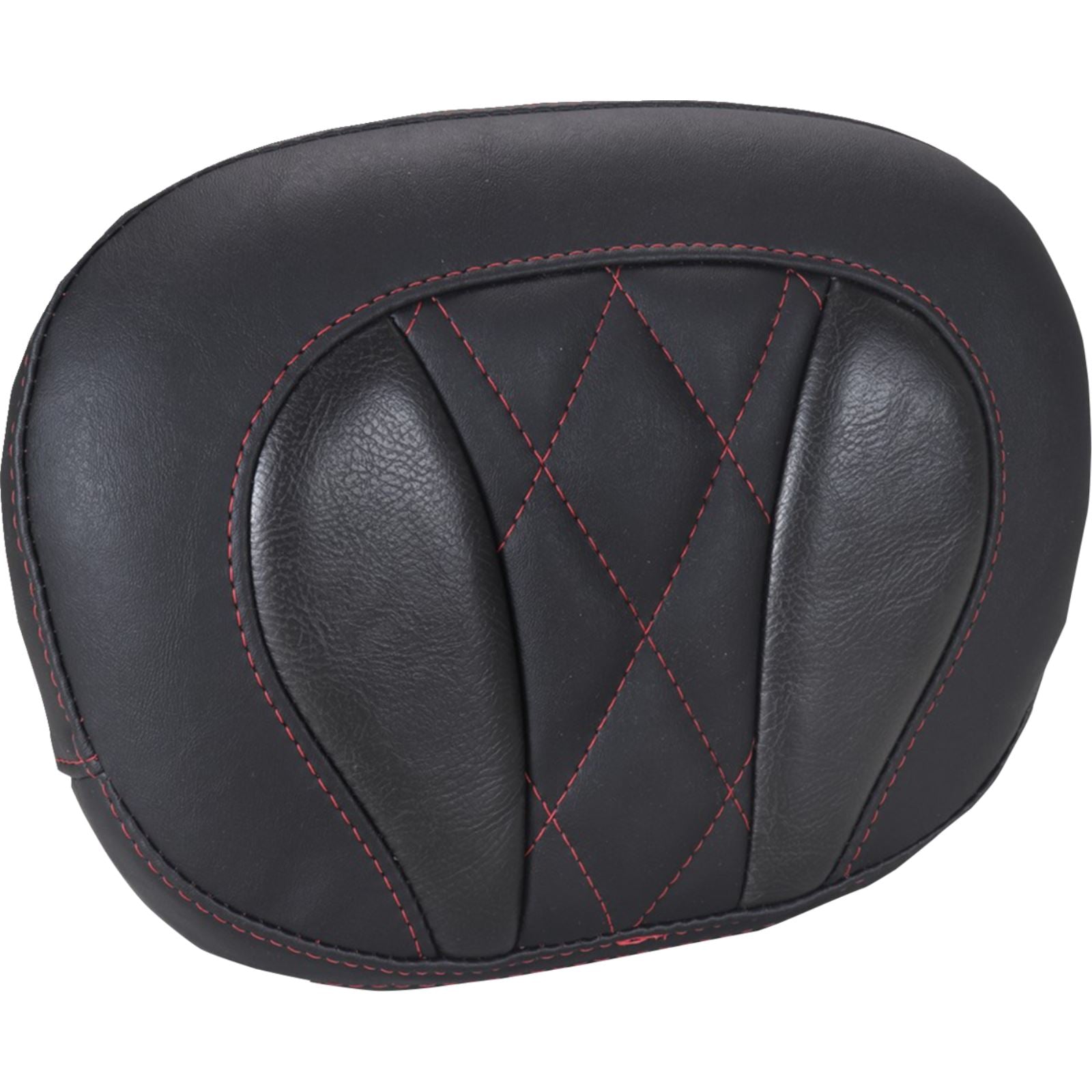 Mustang Motorcycle Products Deluxe Sissy Bar Pad - Diamond - Dark Cherry Stitch for FLT/FLH '23-'25 [MPN: 88450DC]_1772896