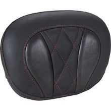 Mustang Motorcycle Products Deluxe Sissy Bar Pad - Diamond - Dark Cherry Stitch for FLT/FLH '23-'25 [MPN: 88450DC]_1772896