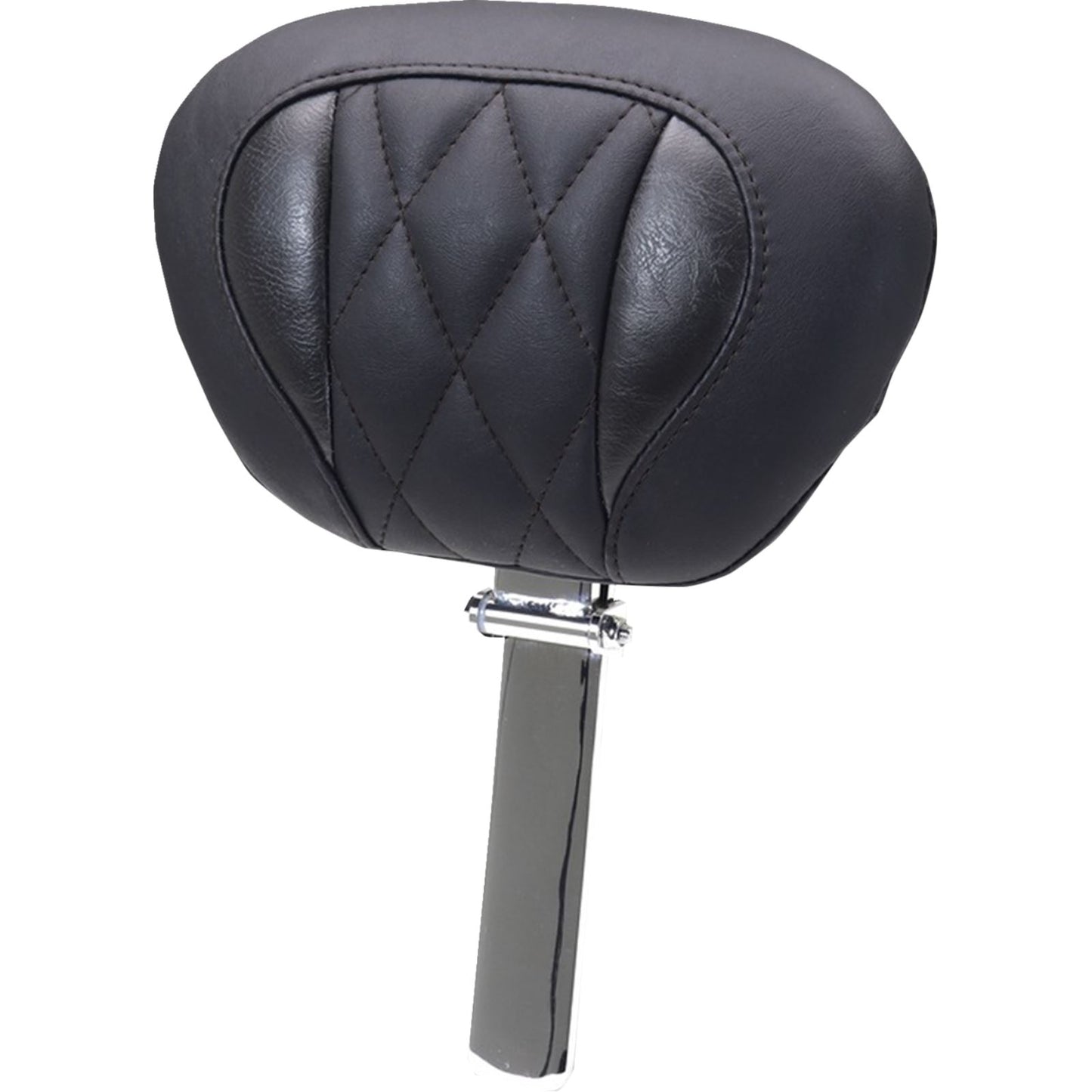 Mustang Motorcycle Products Deluxe Driver Backrest - Diamond - Black Stitching for FLT/FLH '23-'25 [MPN: 89460]_1772886